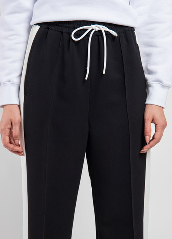 Черные брюки с лампасами MSGM (258685234)