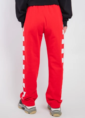 Красные спортивные брюки с принтом MSGM (258685221)