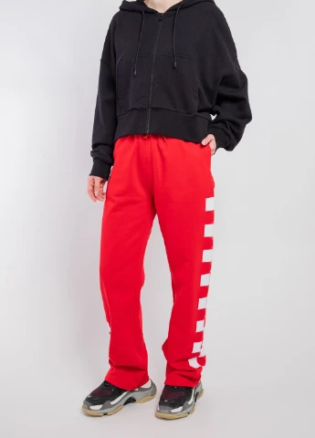 Красные спортивные брюки с принтом MSGM (258685221)