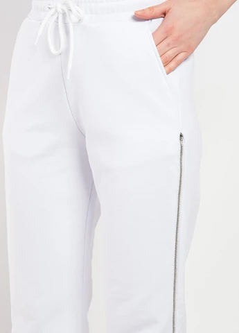 Белые хлопковые спортивные брюки MSGM (258685226)