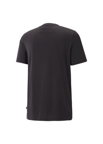 Чорна футболка essentials+ two-colour small logo tee men Puma