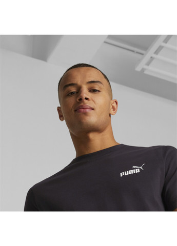 Черная футболка essentials+ two-colour small logo tee men Puma