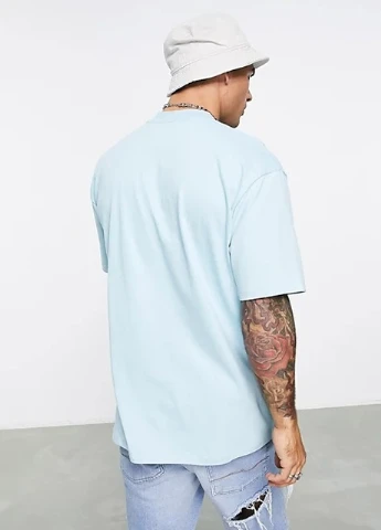 Блакитна футболка Topman