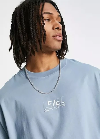 Голубая футболка Topman