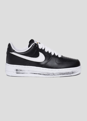 Черные чёрные кожаные кеды air force 1 low g-dragon Nike