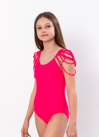 Розовый летний купальник підлітковий (суцільний) рожевий (14023-v1) No Brand