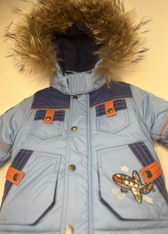 Голубой зимний комплект (куртка + полукомбинезон) Danilo