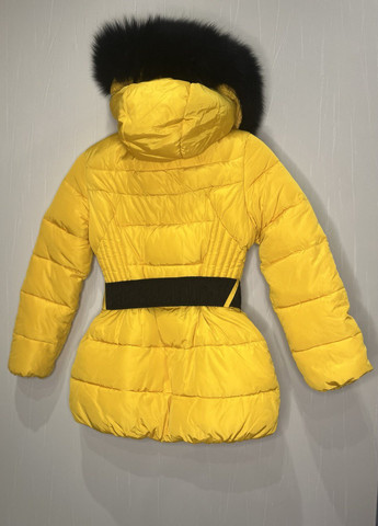 Жовта зимня куртка зимова для дівчинки Danilo