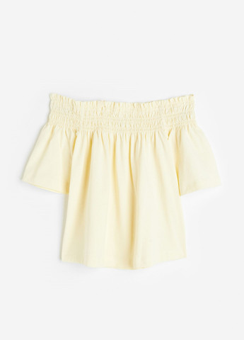 Желтая летняя блузка H&M