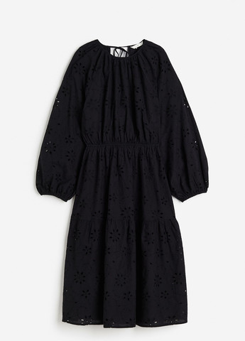 Черное кэжуал платье H&M однотонное