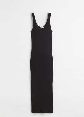 Чорна кежуал сукня H&M однотонна