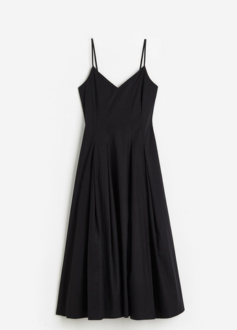 Черное вечернее платье H&M однотонное