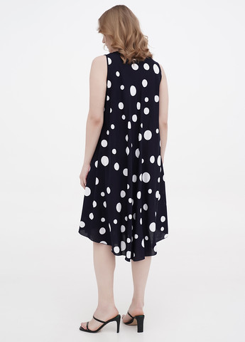 Синя повсякденний сарафан оверсайз Saimeiqi в горошок