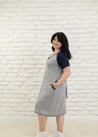 Легкий женский халат двухцветный V.O.G. (258722552)