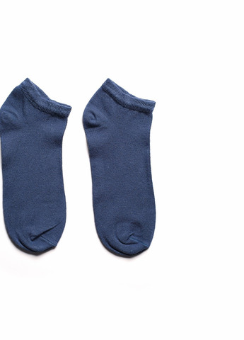Шкарпетки чоловічі короткі однотонні безшовні дихаючі ORGANIC cotton сині джинс носки 39-41 men's JILL ANTONY (258722929)