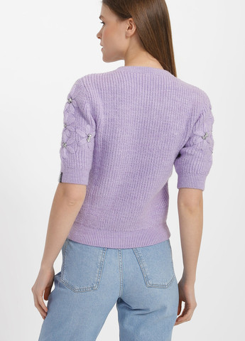 Фиолетовый демисезонный свитер женский Garne