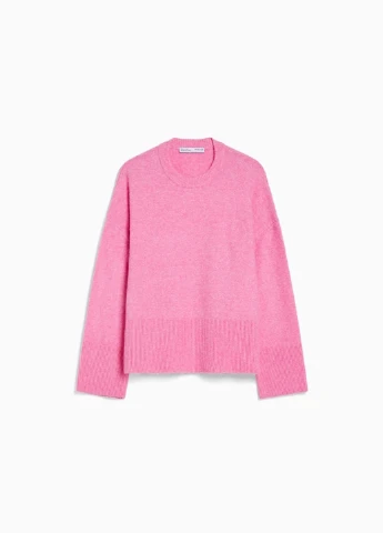 Розовый демисезонный свитер Bershka