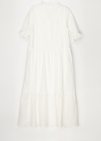 Білий повсякденний сукня No Brand однотонна