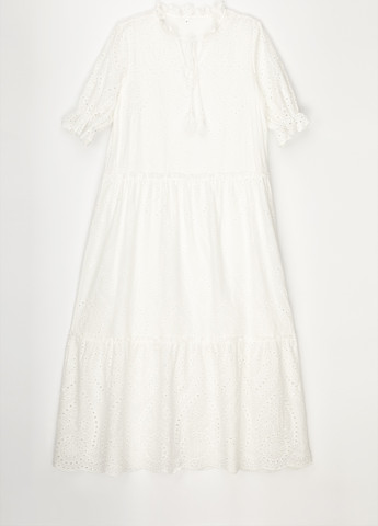 Білий повсякденний сукня No Brand однотонна