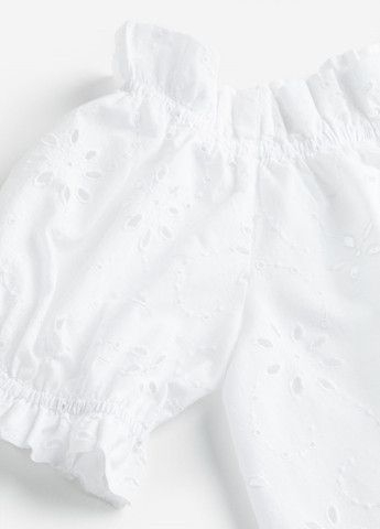 Белая летняя блузка H&M