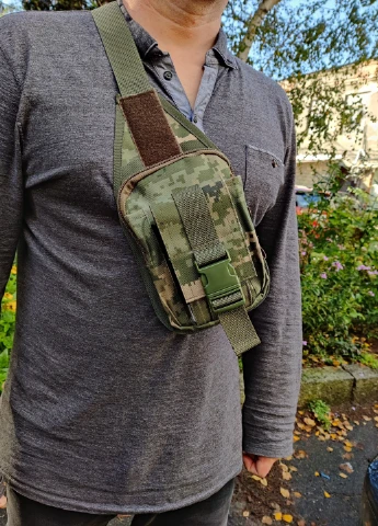 Сумка для документів через плече Cordura зелений пiксель 4PROFI (258854093)