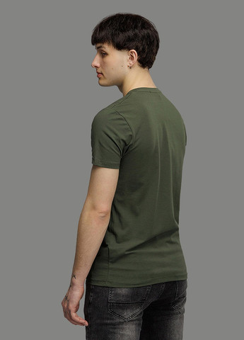 Хаки (оливковая) мужская футболка регуляр Yuki