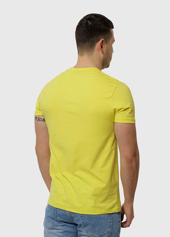 Жовта чоловіча футболка регуляр Yuki