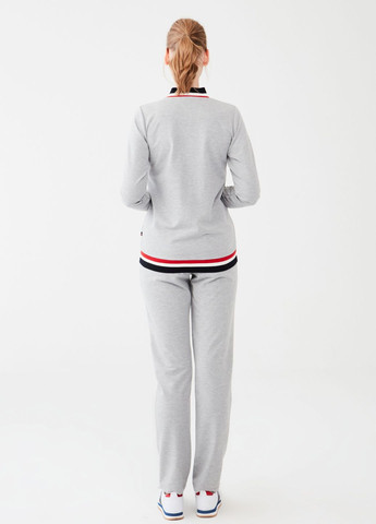 Серая всесезон піжама жіноча (довгий рукав та штани)/ / / grey melange/ s кофта + брюки US.POLO.ASSN. 16614