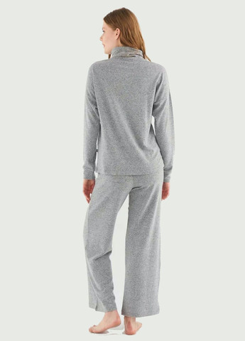 Серая всесезон піжама жіноча набір (худі та штани)/ / / grey melange / s кофта + брюки US.POLO.ASSN. 16818