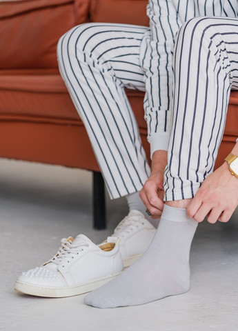 Чёрные набор носков 5 пар высокие однотонные классические бесшовные дышащие качественные organic cotton 39-41 men's JILL ANTONY однотонные (258810784)