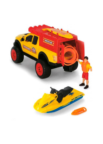 Іграшковий набір Playlife Пляжний патруль із позашляховиком та фодним мотоциклом Dickie toys (258842940)