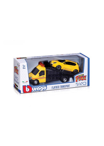 Набір ігровий Автоперевізник з машиною АльфаРомео mito Bburago (258842564)