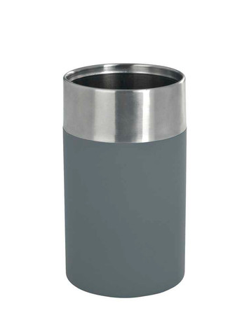 Стакан для зубной щетки, Ø 7,3 х 11 см, пластик, нержавеющая сталь, серый Wenko creta grey (258849277)