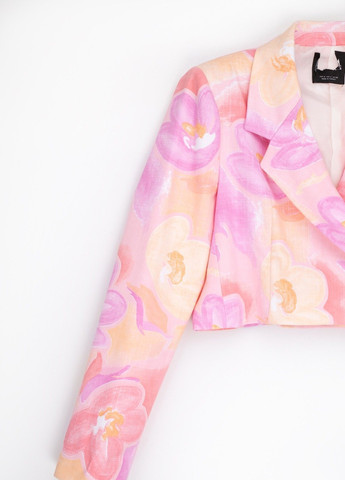 Розовый женский пиджак No Brand - демисезонный