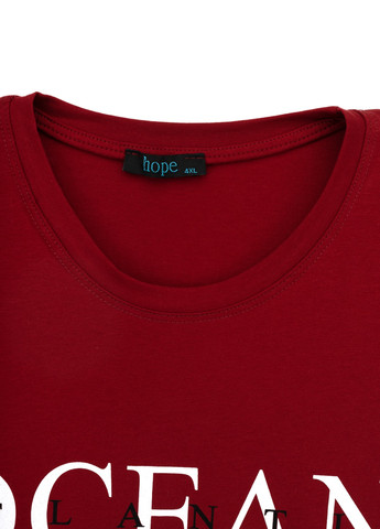 Бордовая футболка Hope