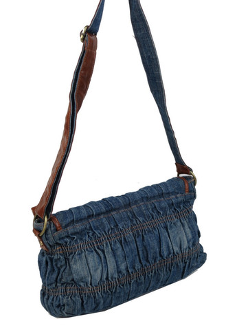 Женская джинсовая сумка через плечо 35х26х10 см Fashion (258844964)