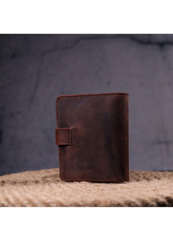 Компактный мужской бумажник из добротной винтажной кожи 9,5х10,5х1 см Karya (258884967)