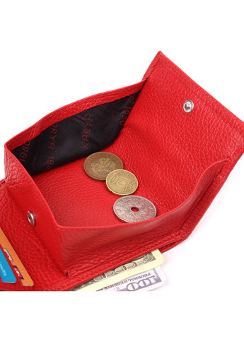 Жіночий невеликий гаманець з монетницею з натуральної шкіри 10,5х10х2 см Karya (258884825)