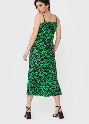 Зеленое кэжуал платье ami Garne однотонное