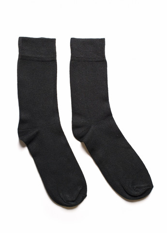 Шкарпетки бамбук чоловічі однотонні класичні високі безшовні дихаючі ORGANIC bamboo чорні носки 42-43 JILL ANTONY (258959258)