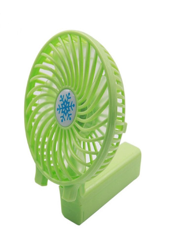 Универсальный портативный ручной вентилятор с аккумулятором и ручкой что складывается Mini Fan Зеленый VTech (258925266)