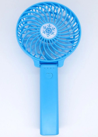 Универсальный портативный ручной вентилятор с аккумулятором и ручкой что складывается Mini Fan Синий VTech (258965648)