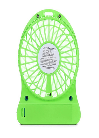 Универсальный портативный ручной вентилятор с аккумулятором настольный Mini Fan Зеленый VTech (258965640)