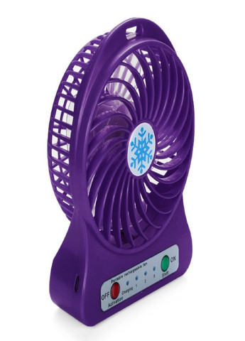 Универсальный портативный ручной вентилятор с аккумулятором настольный Mini Fan Фиолетовый VTech (258965642)
