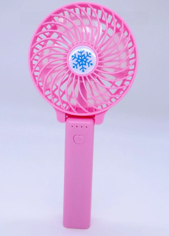 Универсальный портативный ручной вентилятор с аккумулятором и ручкой что складывается Mini Fan Розовый VTech (258965643)