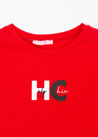 Червона літня футболка First Kids