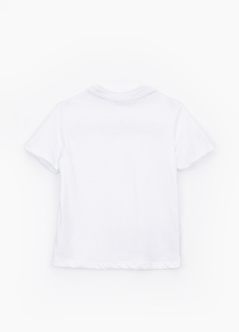 Белая летняя футболка No Brand