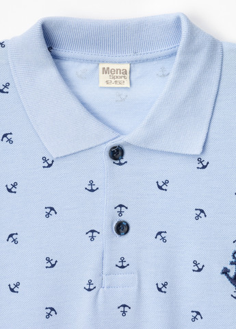 Голубой детская футболка-поло для мальчика Alisa
