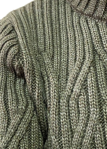 Оливковий (хакі) зимовий теплий светр Berta Lucci