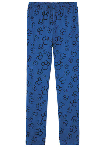 Синяя всесезон пижама (лонгслив, брюки) Lupilu